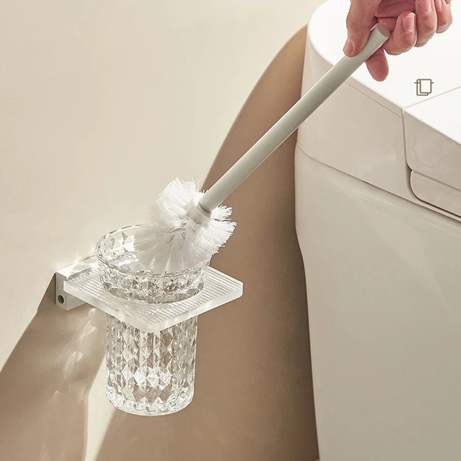 Acryl WC-Bürstenhalter – Modern Wandmontage