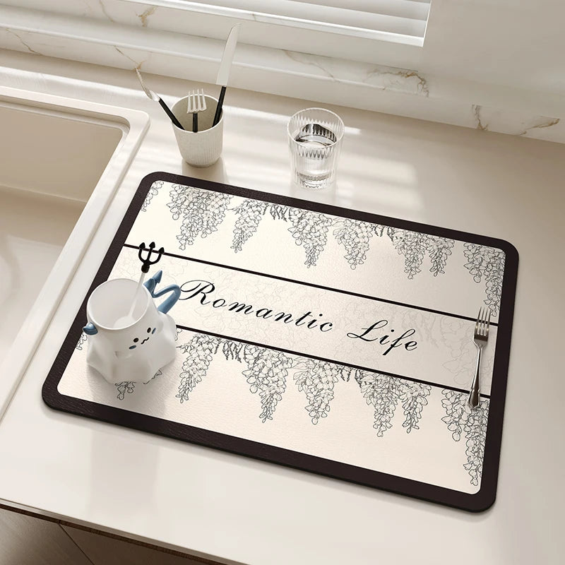 Abtropfmatte – Diatomerde & Rutschfest – Küchenutensil