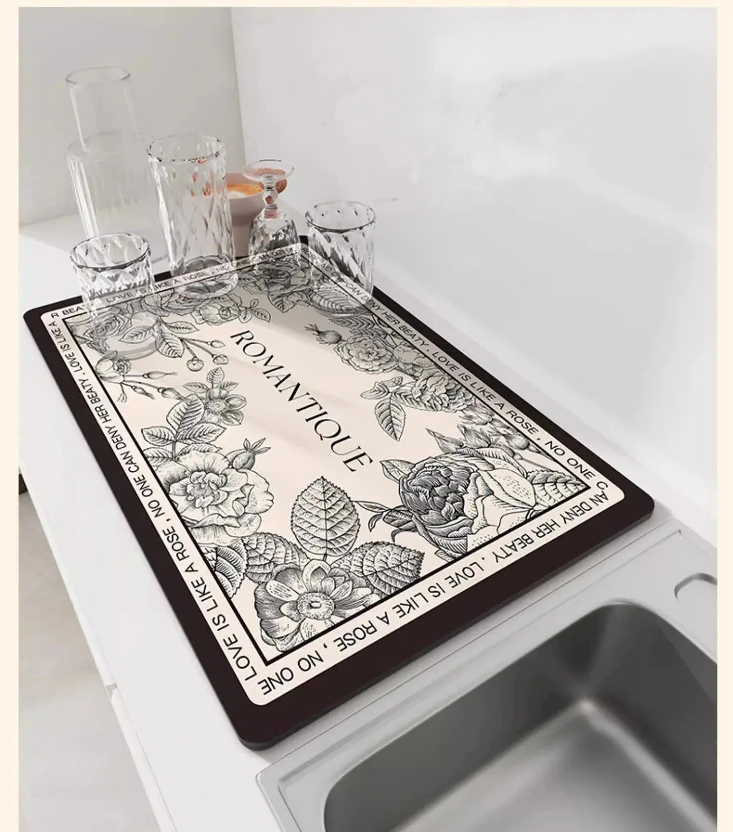 Abtropfmatte – Japan Stil, Diatomenschlamm, 30x40 cm