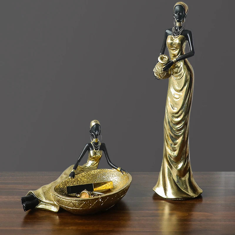 Afrikanische Figur – Resin Vintage Design – Verschiedene Grössen