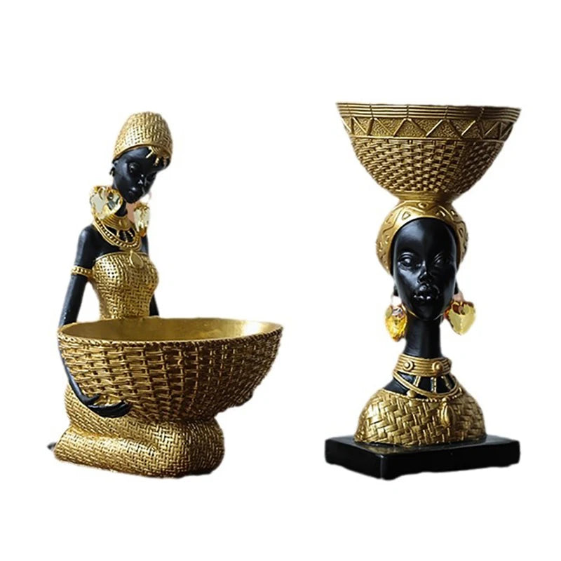 Afrikanische Figur – Resin Vintage Design – Verschiedene Grössen