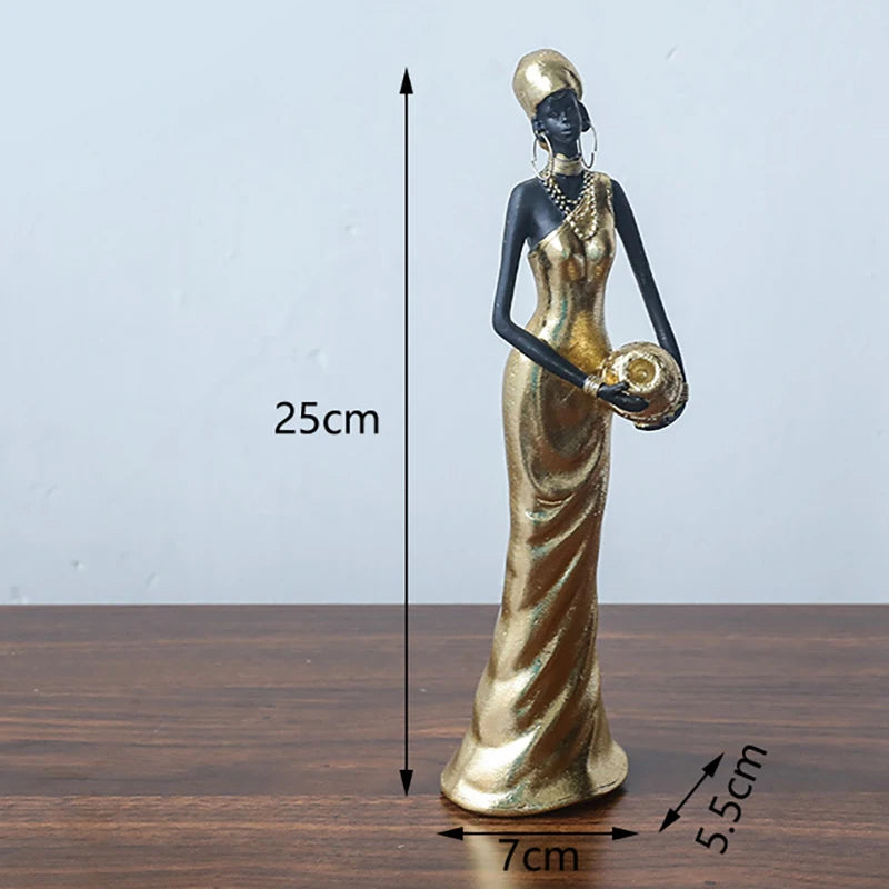 Afrikanische Figur – Resin Vintage Design – Verschiedene Grössen