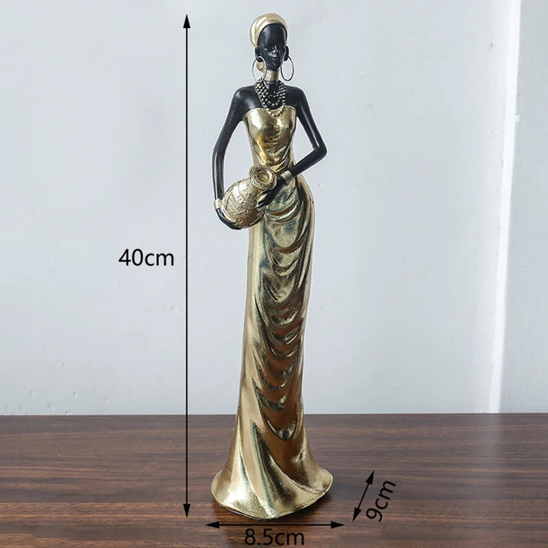 Afrikanische Figur – Resin Vintage Design – Verschiedene Grössen