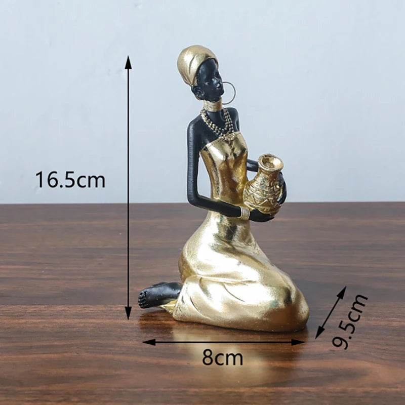 Afrikanische Figur – Resin Vintage Design – Verschiedene Grössen