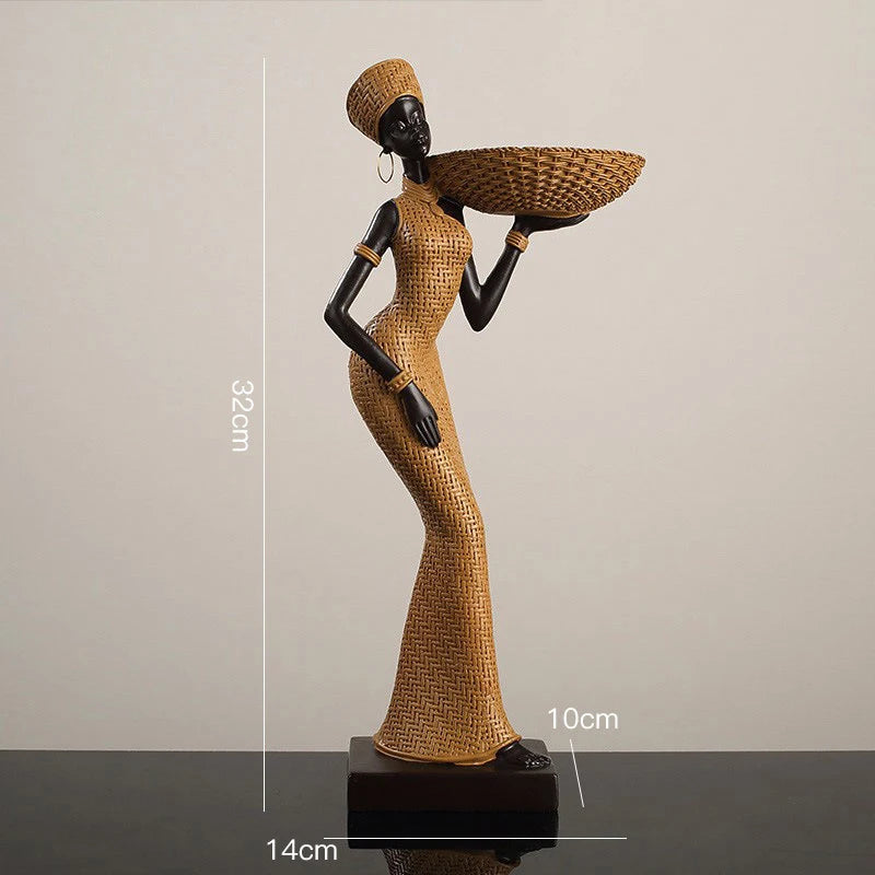 Afrikanische Figur – Resin Vintage Design – Verschiedene Grössen