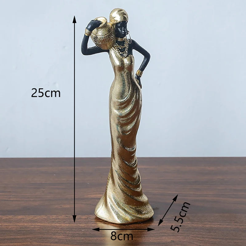 Afrikanische Figur – Resin Vintage Design – Verschiedene Grössen