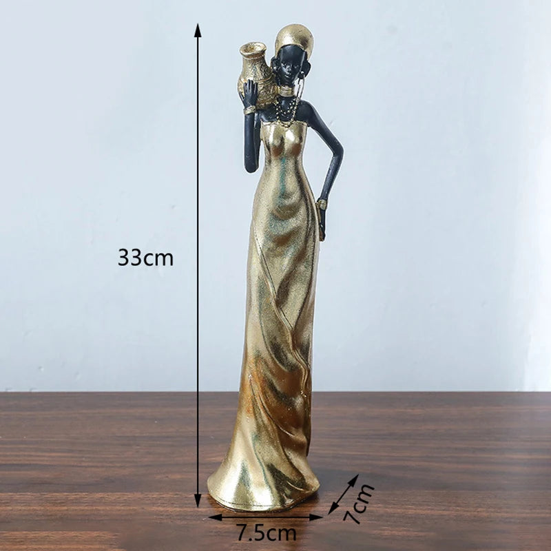 Afrikanische Figur – Resin Vintage Design – Verschiedene Grössen