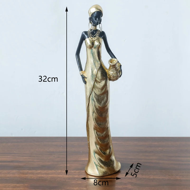 Afrikanische Figur – Resin Vintage Design – Verschiedene Grössen