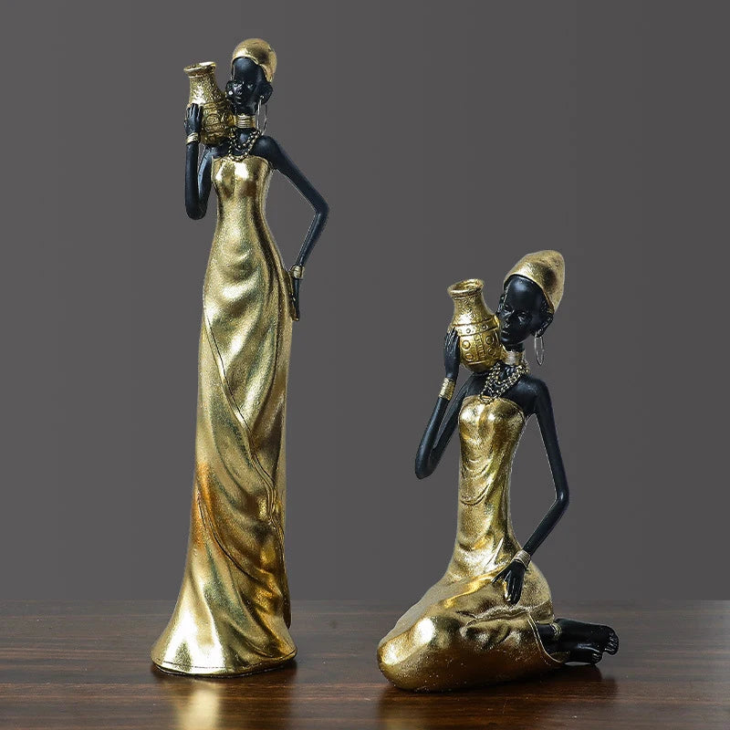 Afrikanische Figur – Resin Vintage Design – Verschiedene Grössen