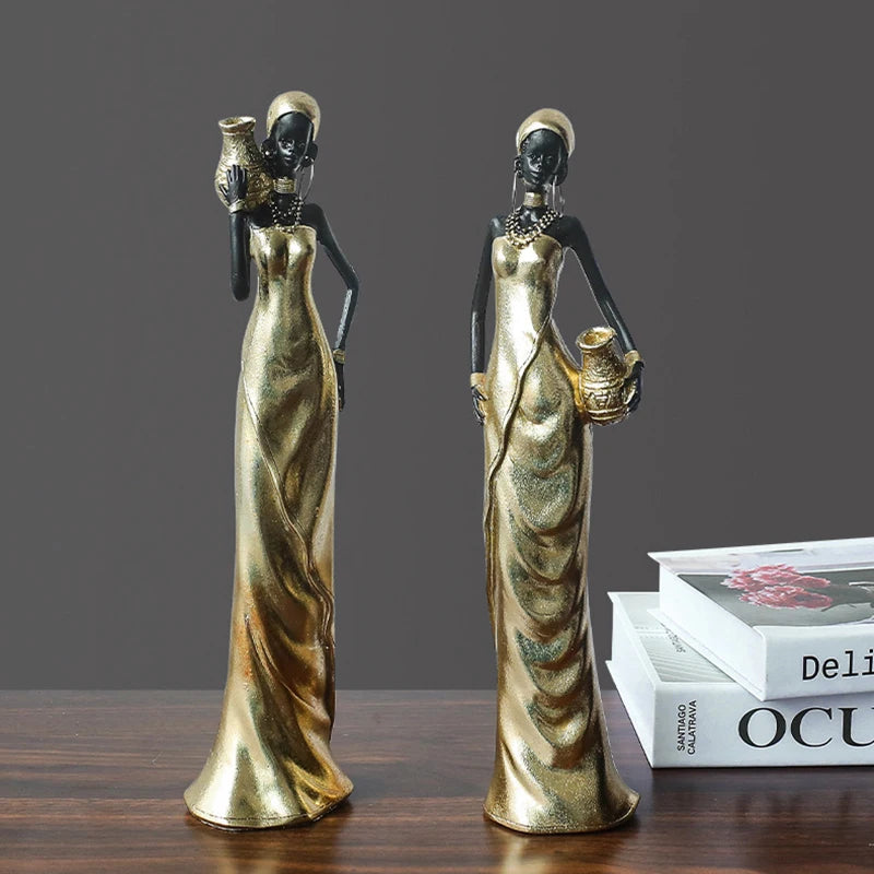 Afrikanische Figur – Resin Vintage Design – Verschiedene Grössen