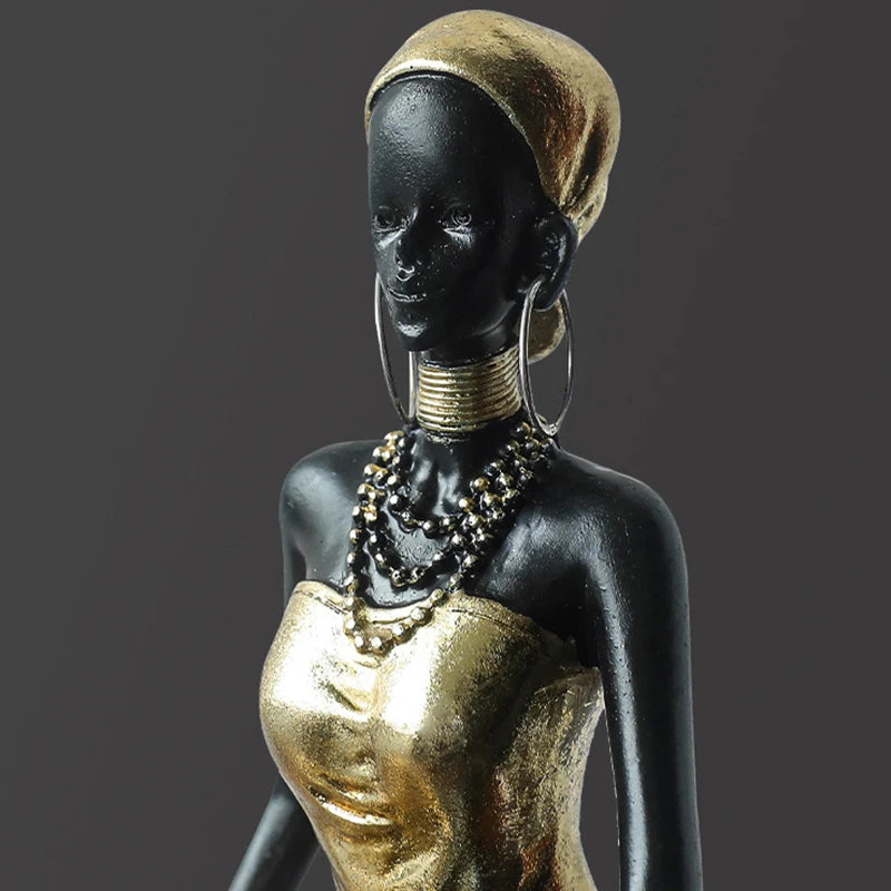 Afrikanische Figur – Resin Vintage Design – Verschiedene Grössen
