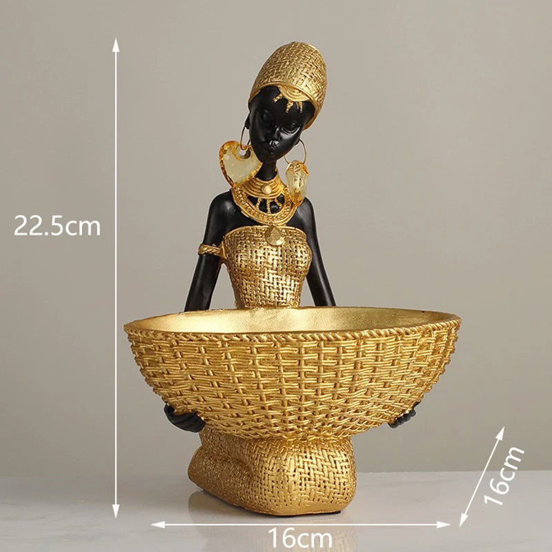 Afrikanische Stammesfiguren – Kunstwerk aus Resin – Verschiedene Grössen