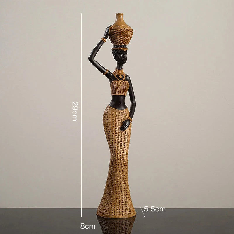 Afrikanische Stammesfiguren – Kunstwerk aus Resin – Verschiedene Grössen