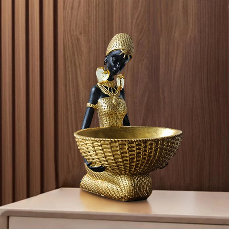 Afrikanische Stammesfiguren – Kunstwerk aus Resin – Verschiedene Grössen