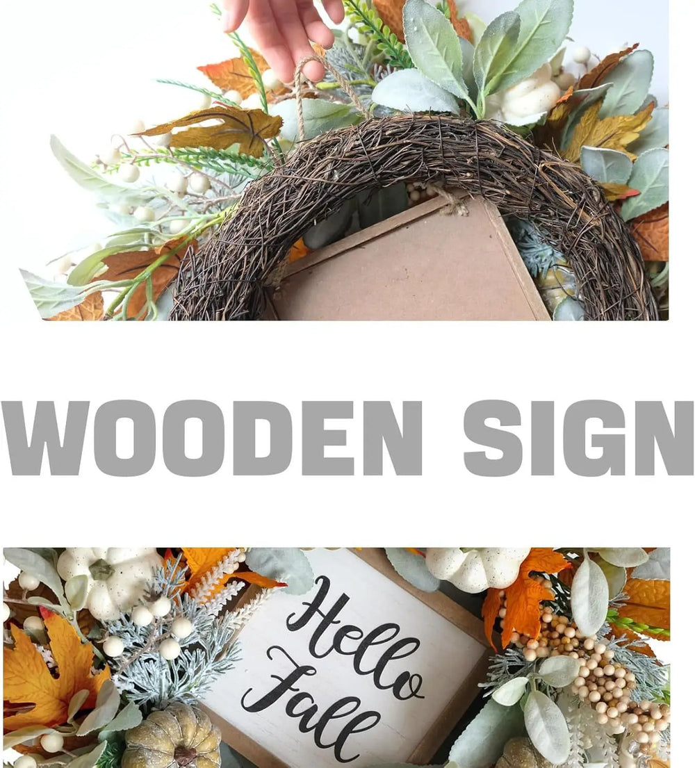 Ahornblatt Kranz – PVC Design – 45cm Rund