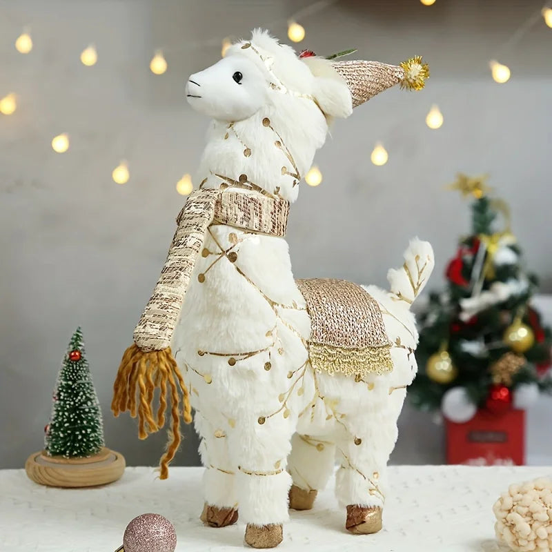 Alpaka Weihnachtsdekoration - Textile Design - 45cm/38cm