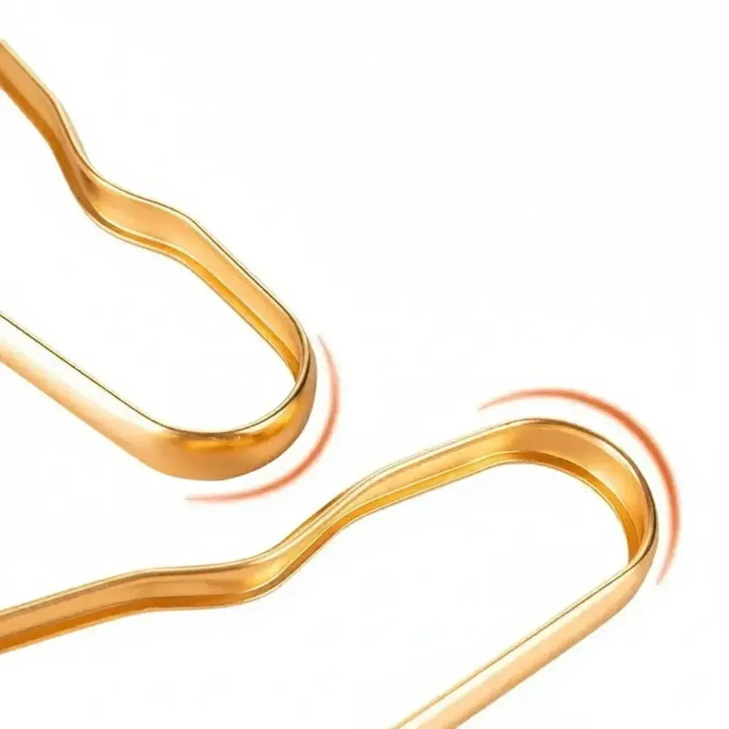 Aluminium-Kleiderhaken – Metall Antirutsch Design - 10er Set