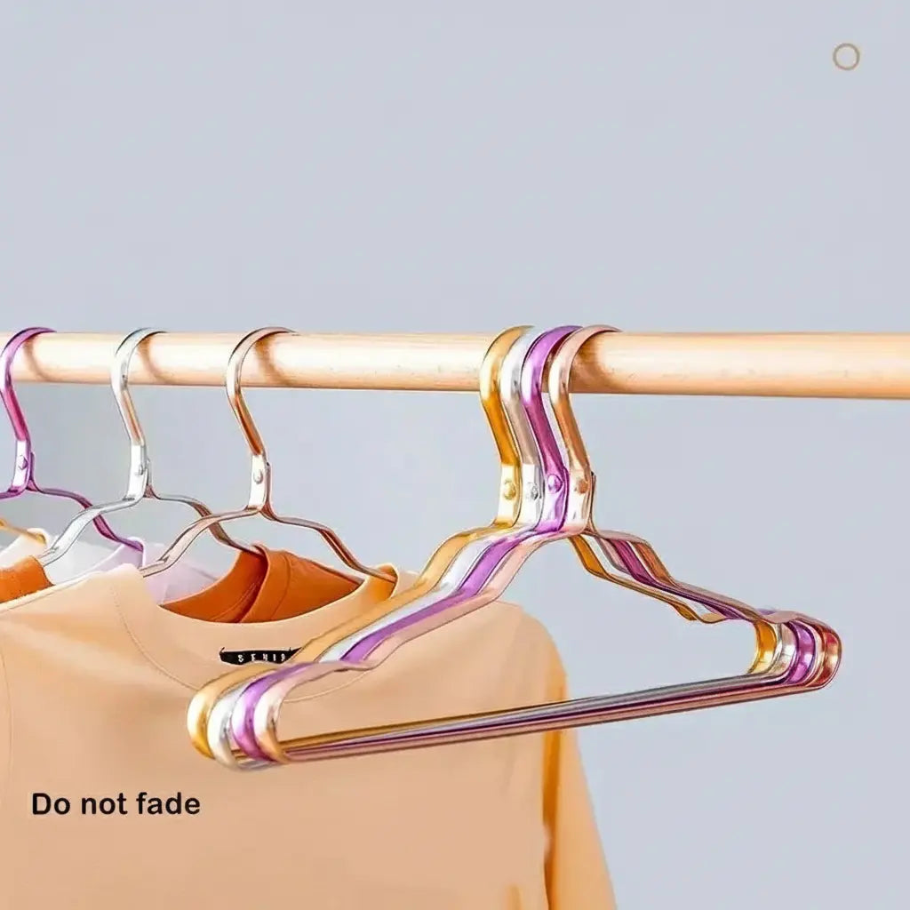 Aluminium-Kleiderhaken – Metall Antirutsch Design - 10er Set