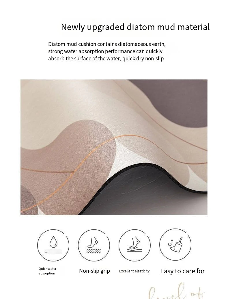 American-Style Blumenküchenmatte aus PVC und Diatomit, Farbe: JGZN rutschfest 1, Grösse: 40X120CM