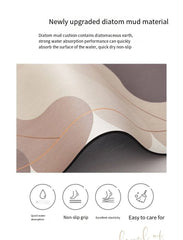 American-Style Blumenküchenmatte aus PVC und Diatomit, Farbe: JGZN rutschfest 1, Grösse: 40X120CM