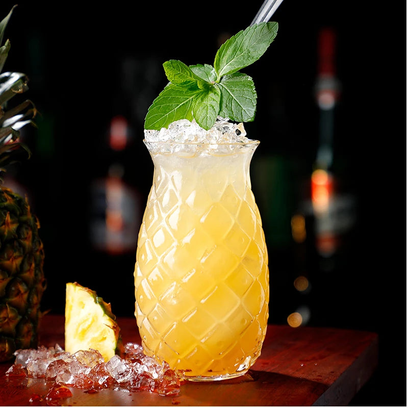 Ananas-Cocktailglas – Kreatives Glasdesign 480ml