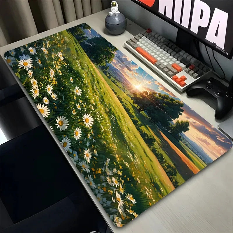Anime Mouse Pad aus Naturkautschuk, modern und mehrfarbig, Grösse 100x50 cm