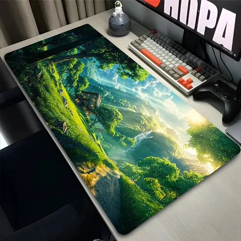 Mehrfarbiges Anime Mouse Pad aus Naturkautschuk, Grösse: 100x50cm