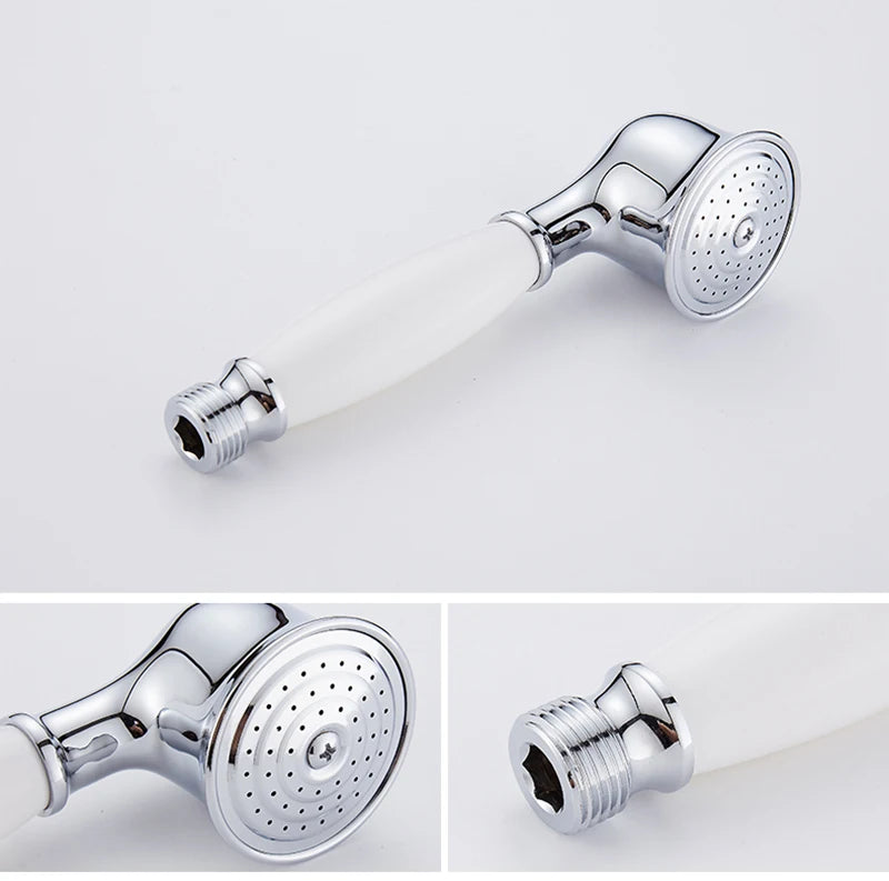 Antiker Bronze Duschkopf – Messing – Wassersparend