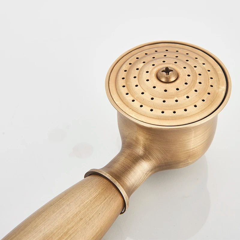 Antiker Bronze Duschkopf – Messing – Wassersparend