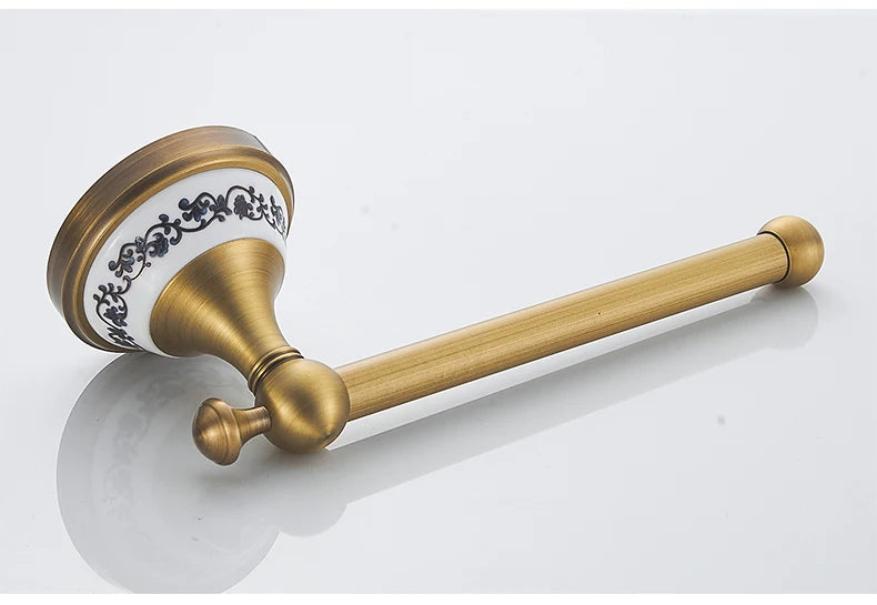 Antiker Messing Toilettenhalter – Kupfer Wandmontage