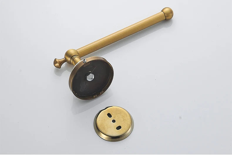 Antiker Messing Toilettenhalter – Kupfer Wandmontage