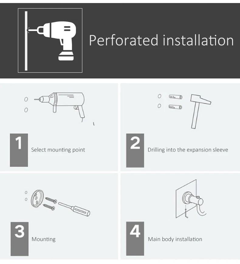 Antiker Messing Toilettenhalter – Kupfer Wandmontage