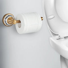 Antiker Messing Toilettenhalter – Kupfer Wandmontage