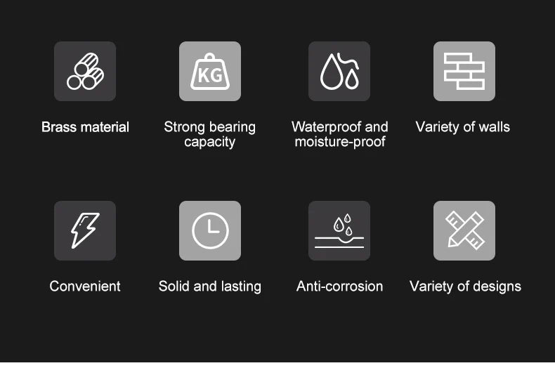 Antiker Messing Toilettenhalter – Kupfer Wandmontage