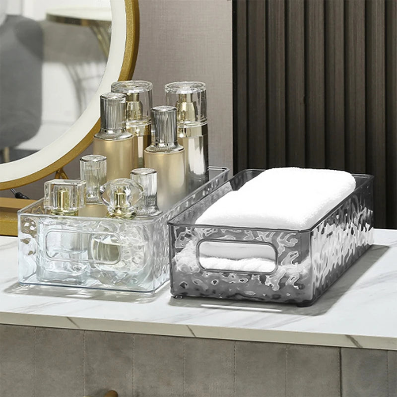 Aufbewahrungsbox – PET Gletscher-Design – Stapelbar, 25.5×15.3×7.3cm