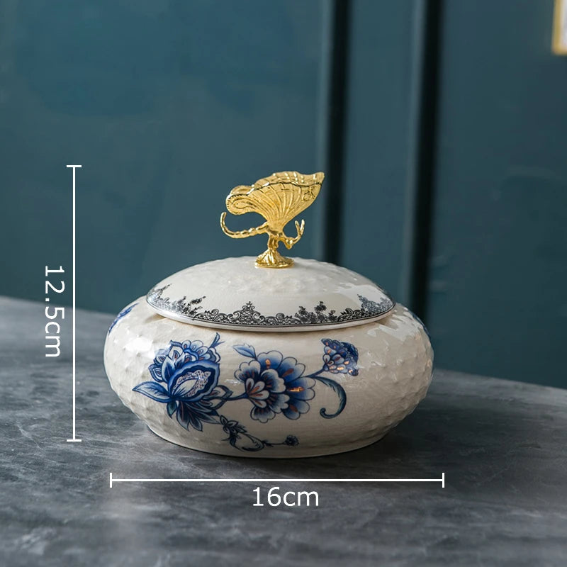 Aufbewahrungsglas – Keramikblume – Tischgebrauch