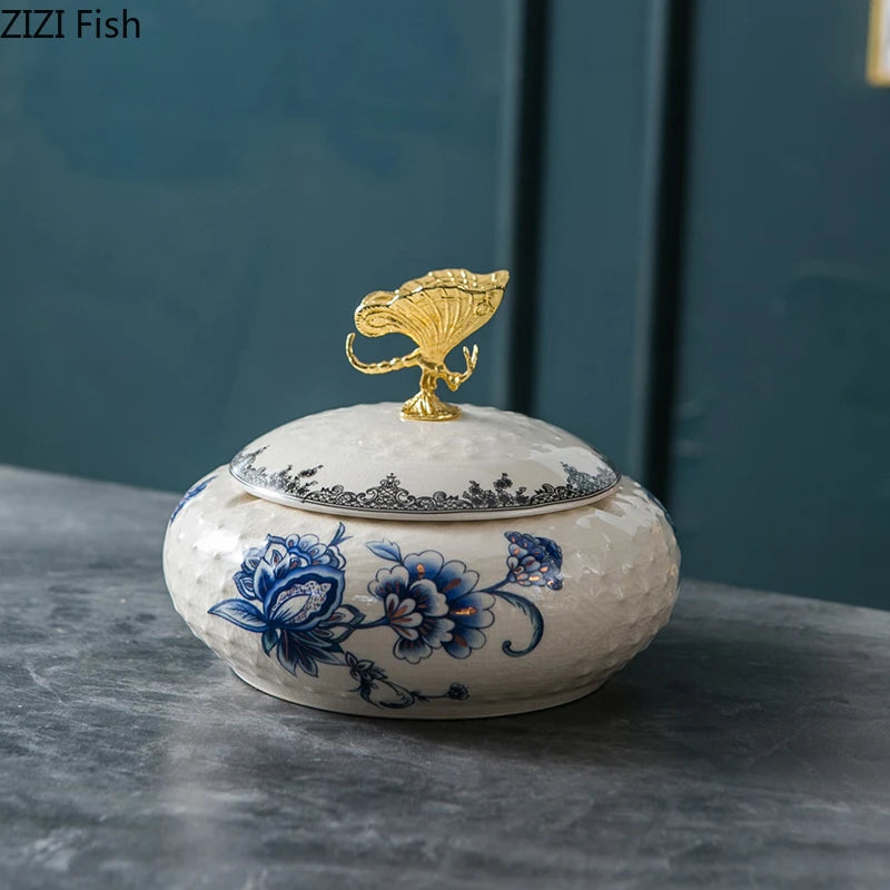 Aufbewahrungsglas – Keramikblume – Tischgebrauch