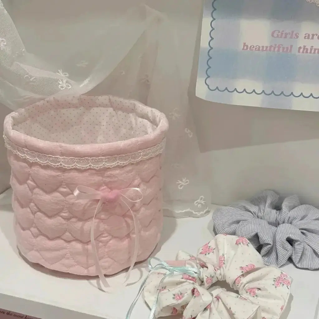 Aufbewahrungskorb – Handgefertigt Stoff – 17 x 15 cm