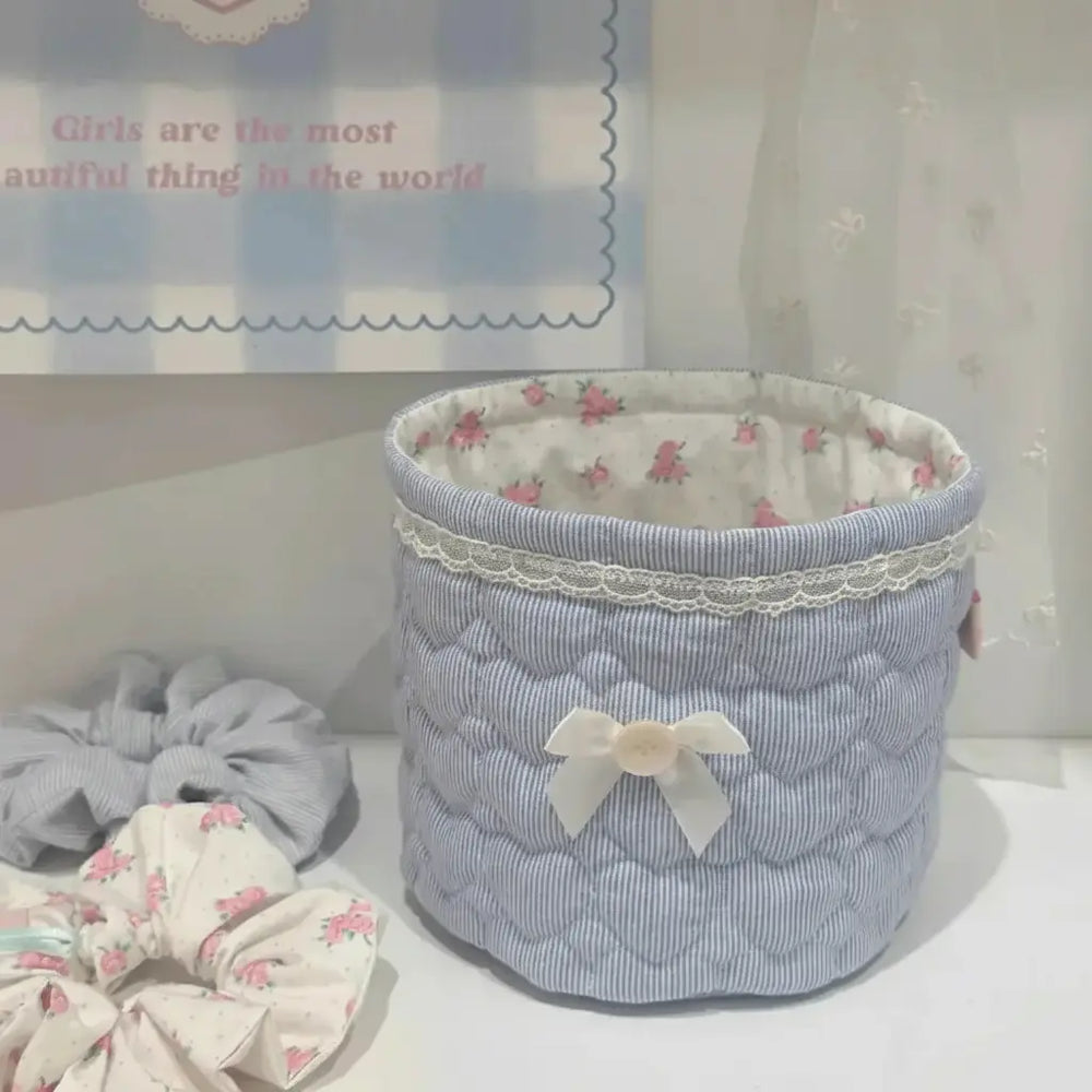 Aufbewahrungskorb – Handgefertigt Stoff – 17 x 15 cm