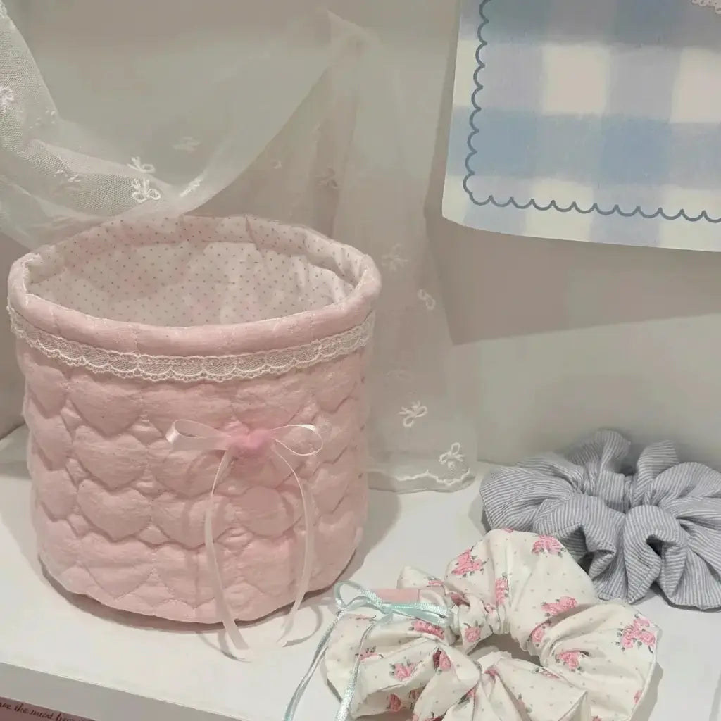 Aufbewahrungskorb – Handgefertigt Stoff – 17 x 15 cm