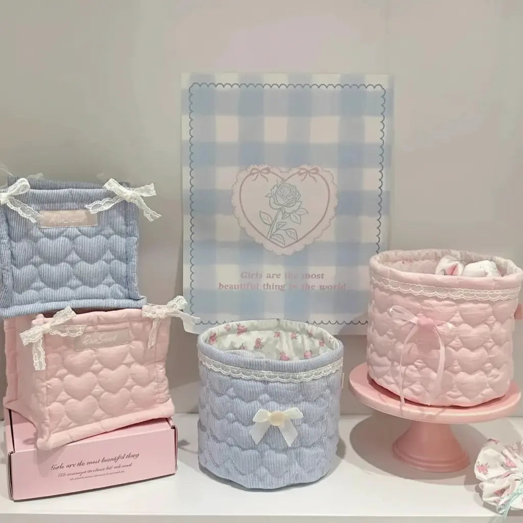 Aufbewahrungskorb – Handgefertigt Stoff – 17 x 15 cm