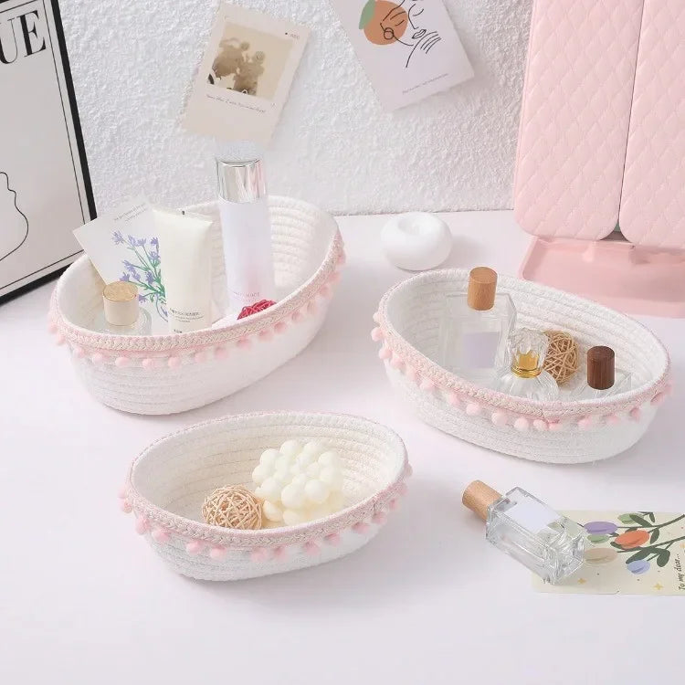 Aufbewahrungskörbe – Baumwollseil – Mehrere Grössen