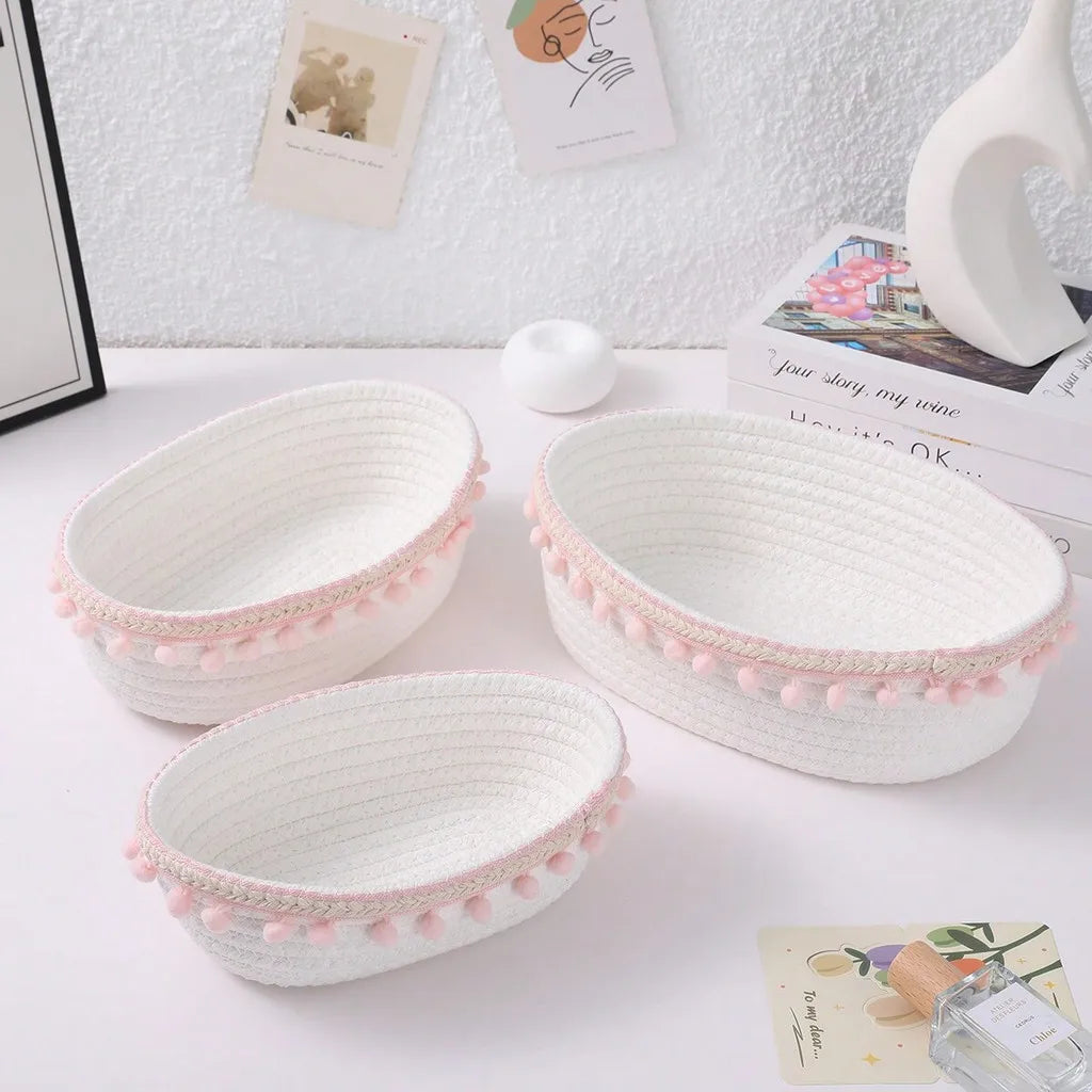 Aufbewahrungskörbe – Pflanzliche Fasern – Verschiedene Grössen