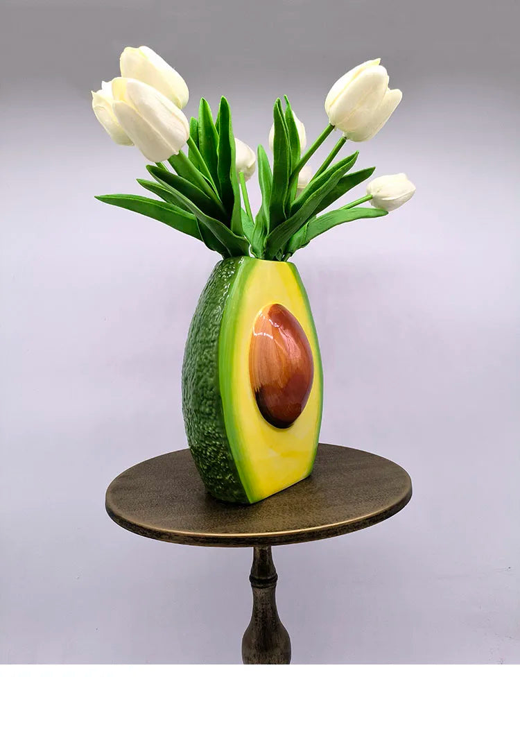 Avocado Vase – Modernes Keramikdesign – Tischdeko