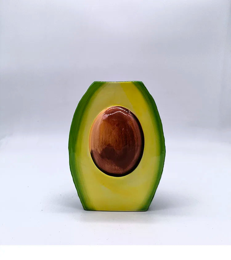 Avocado Vase – Modernes Keramikdesign – Tischdeko