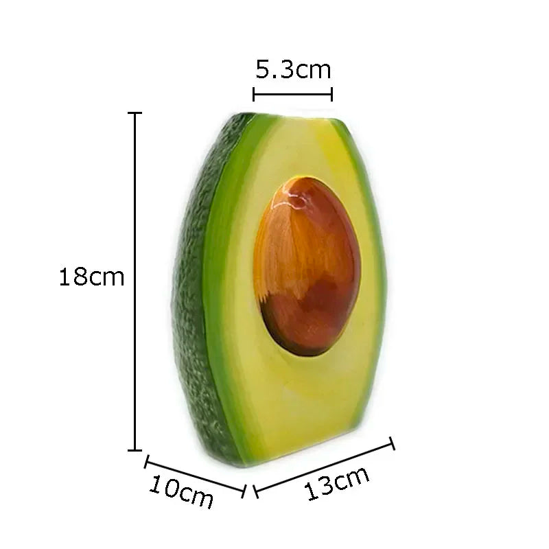 Avocado Vase – Modernes Keramikdesign – Tischdeko