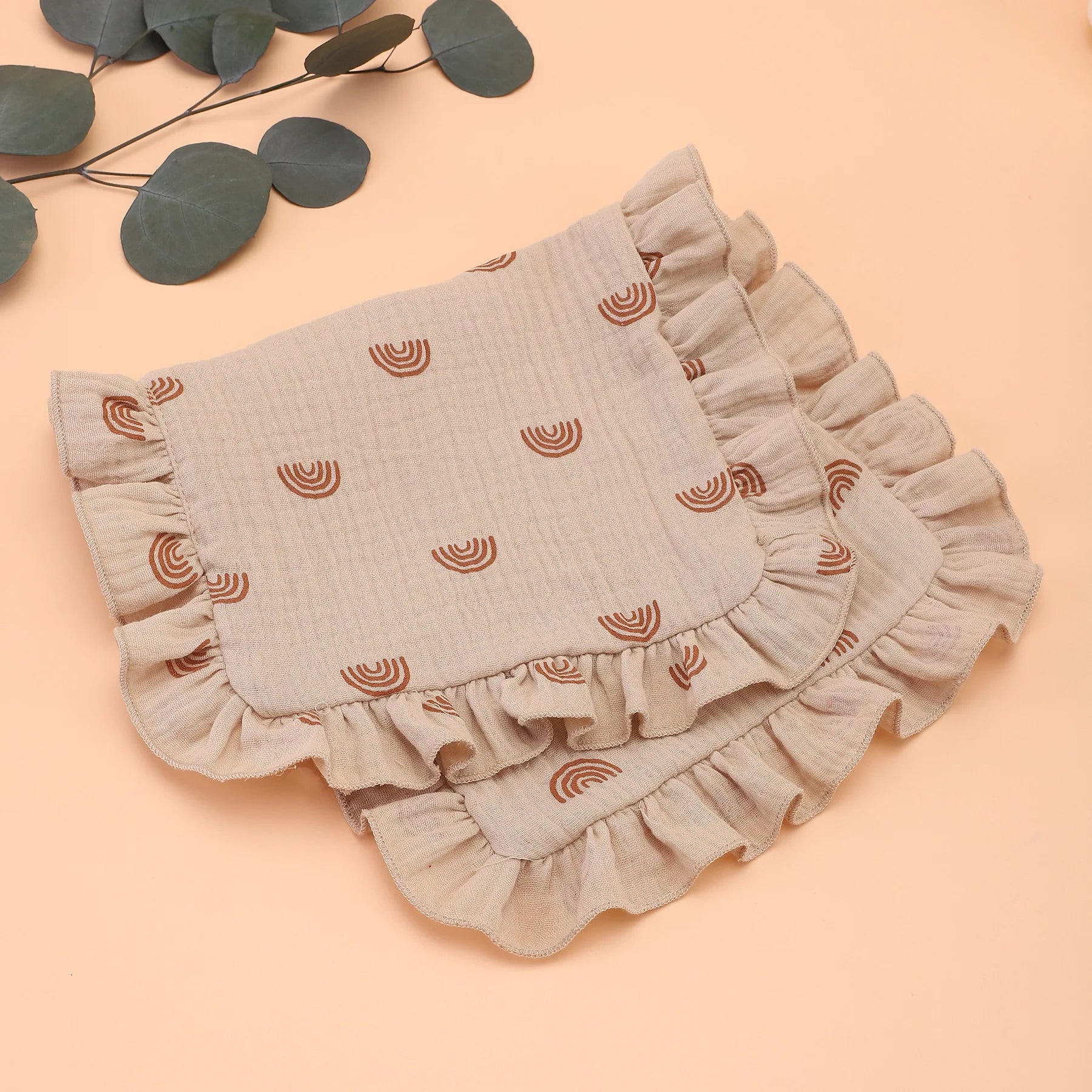 Baby Spucktücher – Weiches Baumwoll-Rüschendesign