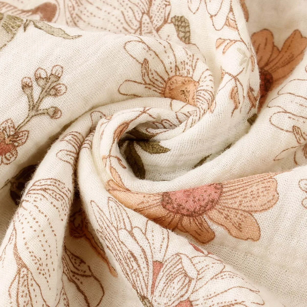 Babybaumwoll-Wickeltuch – Tiermotiv, Bio, 100x120cm