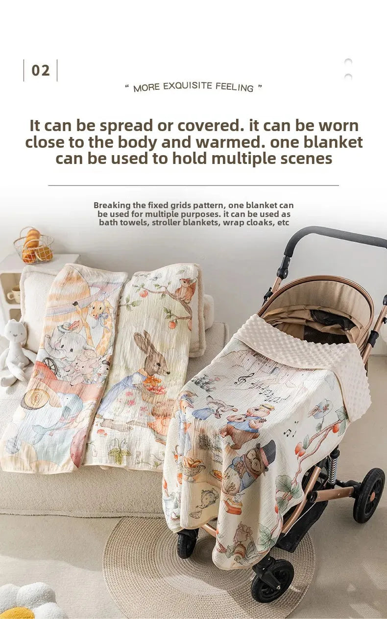 Babydecke – Baumwollgaze – Unisex 110 * 100cm