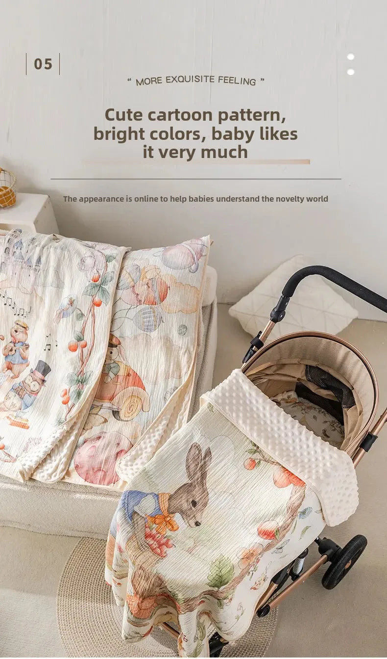 Babydecke – Baumwollgaze – Unisex 110 * 100cm